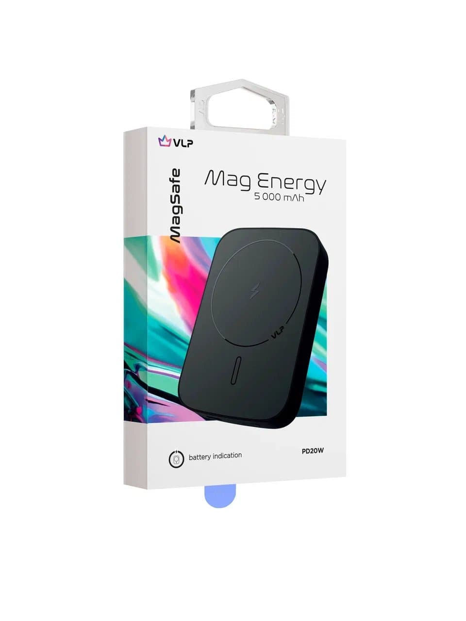 Аккумулятор внешний VLP Mag Energy 5000 mAh PD20W, USB-C, черный