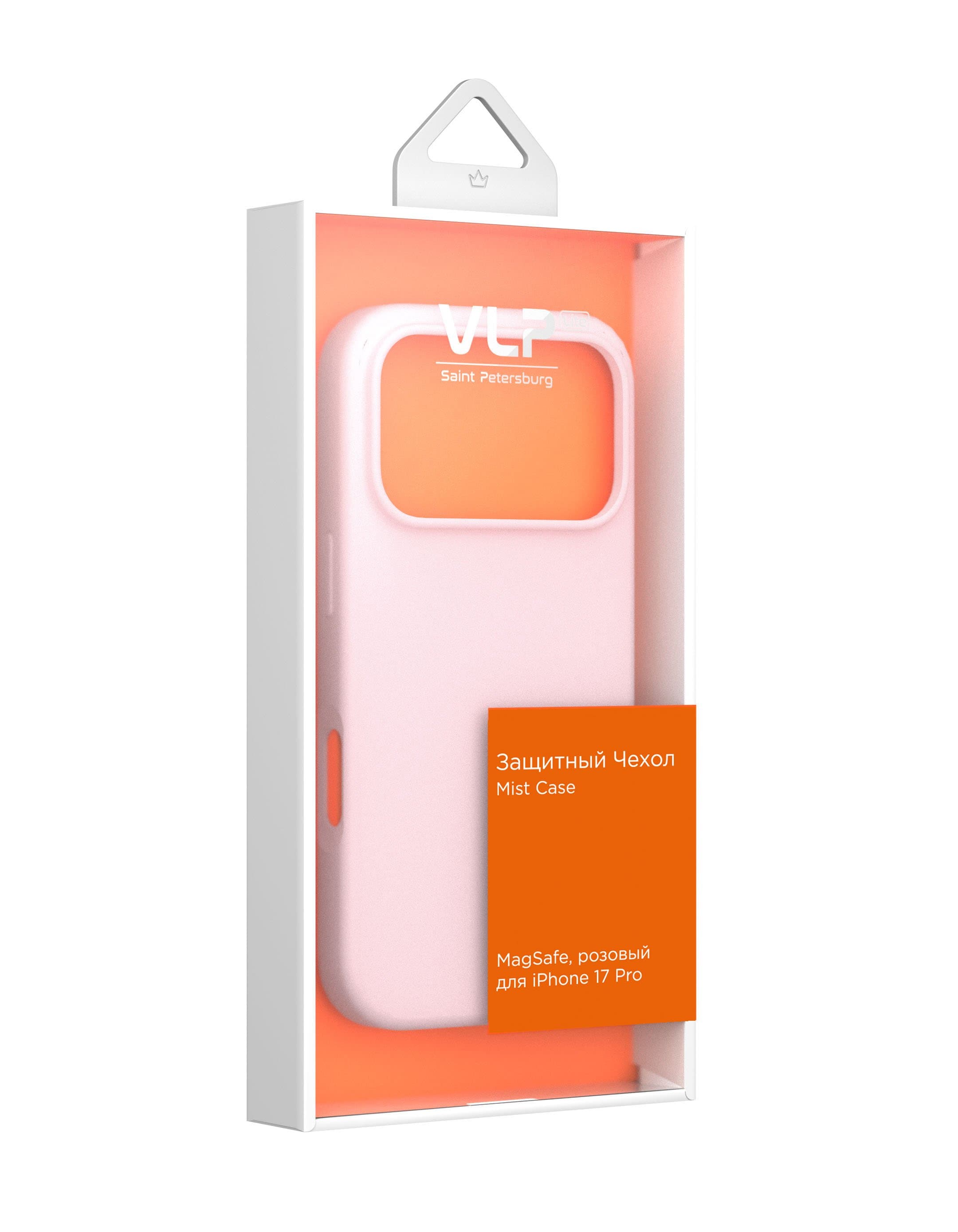 Чехол защитный VLP LITE Mist Case с MagSafe для iPhone 17 Pro, розовый - 2