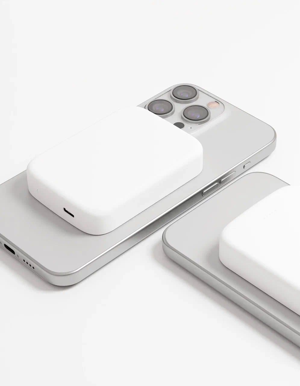 Аккумулятор внешний VLP Mag Energy 5000 mAh PD20W, USB-C, белый - 3