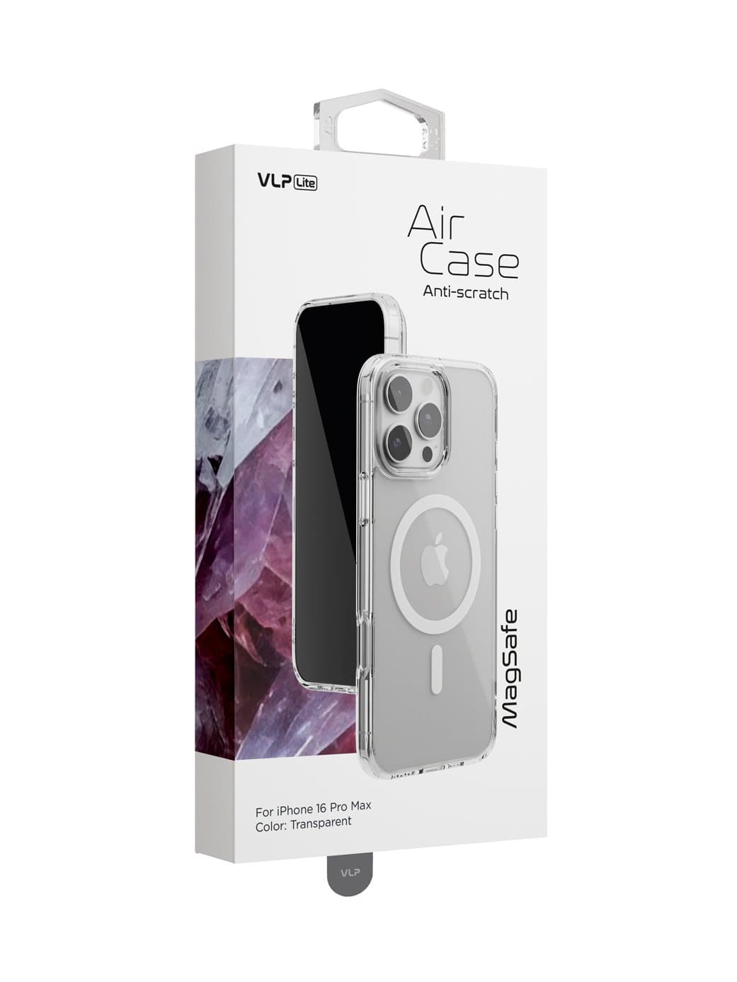 Чехол защитный VLP LITE Air Case с MagSafe для iPhone 16 ProMax, прозрачный