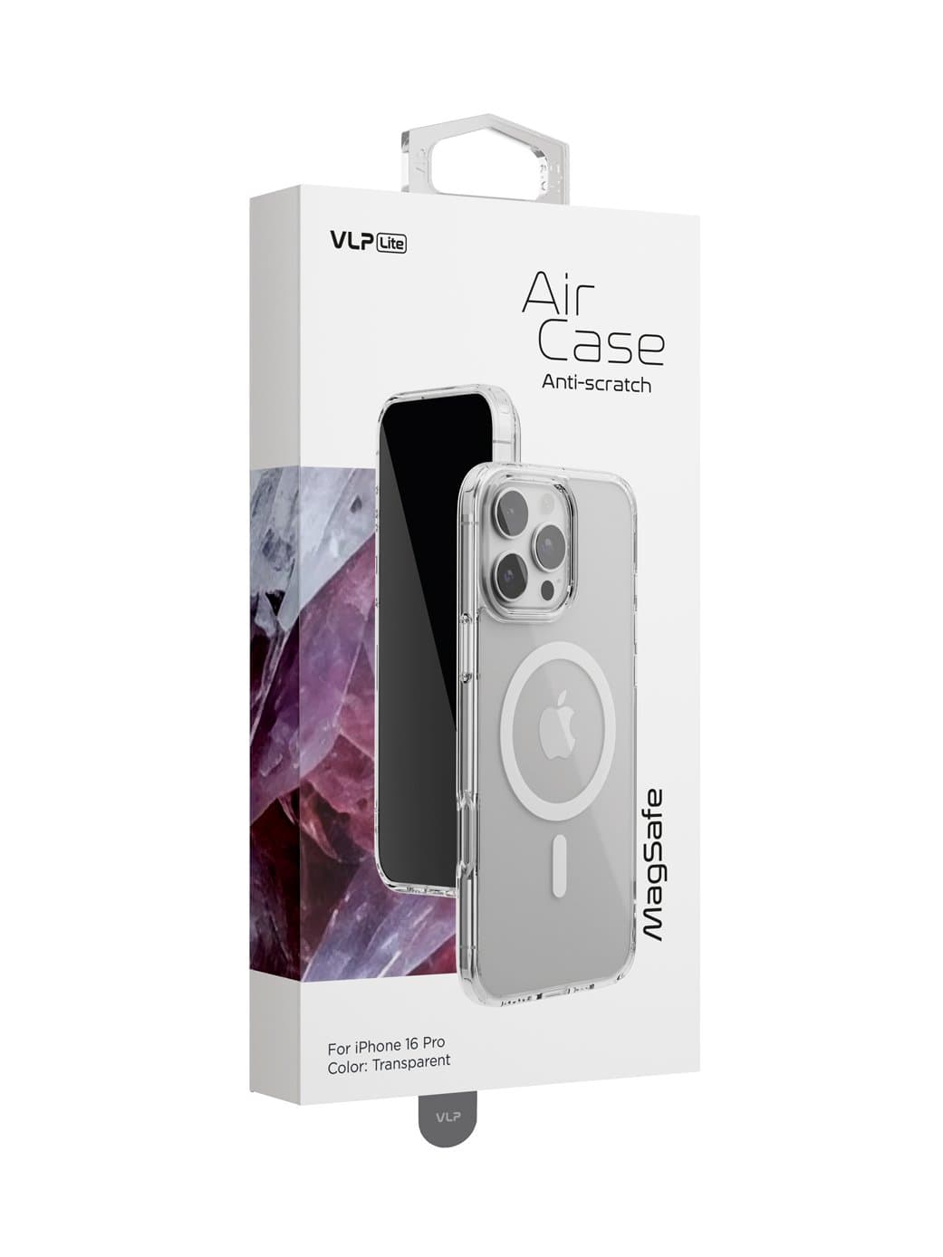 Чехол защитный VLP LITE Air Case с MagSafe для iPhone 16 Pro, прозрачный