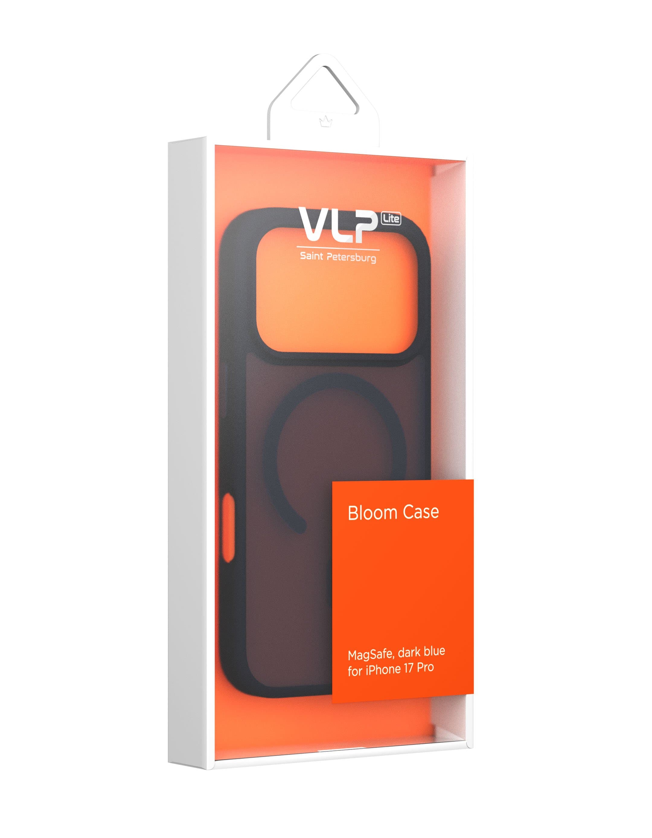 Чехол защитный VLP LITE Bloom Case с MagSafe для iPhone 17 Pro, темно-синий - 2