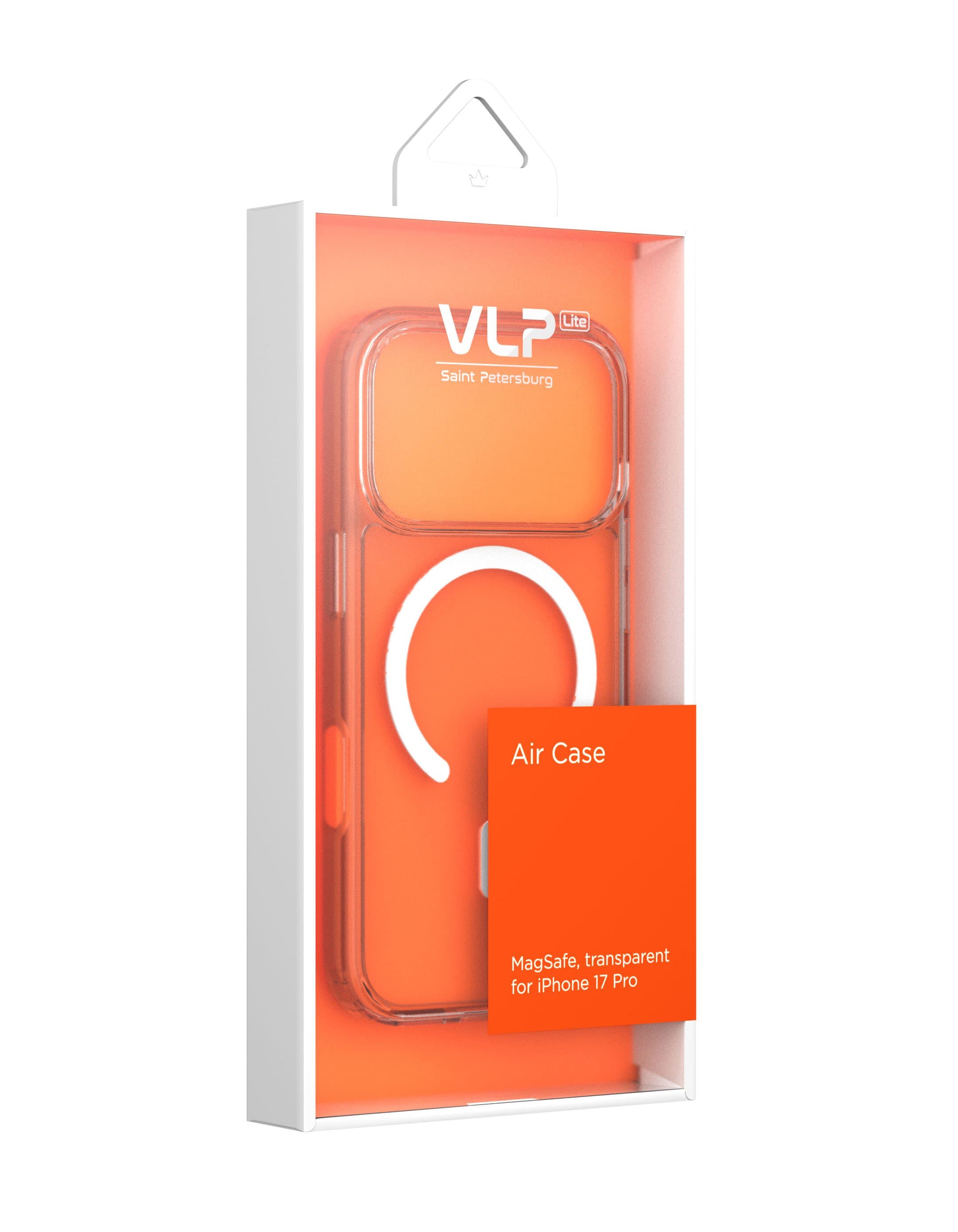 Чехол защитный VLP LITE Air Case с MagSafe для iPhone 17 Pro, прозрачный - 2