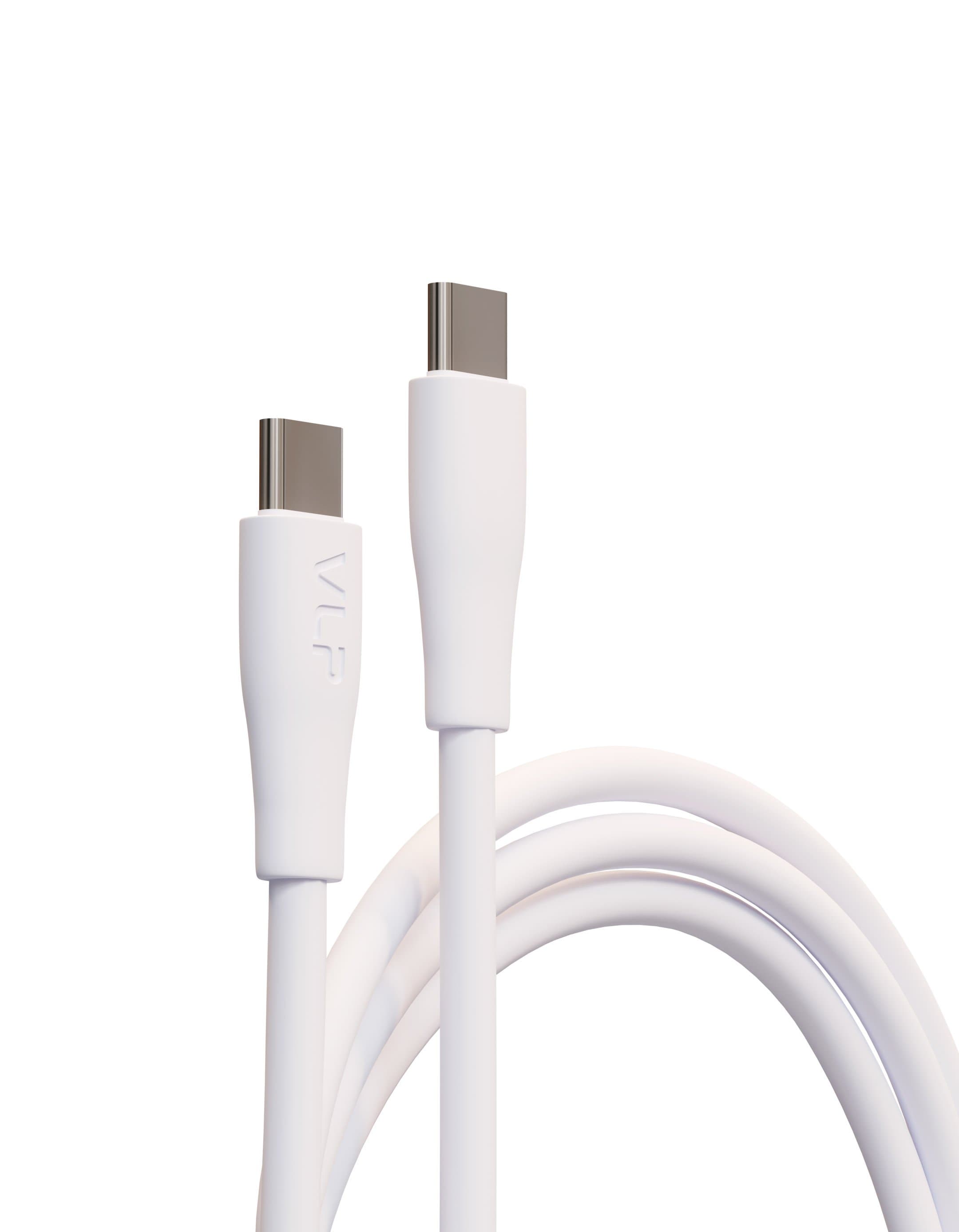 Дата-кабель VLP LITE Color Line USB-C, 60W, 1м, белый