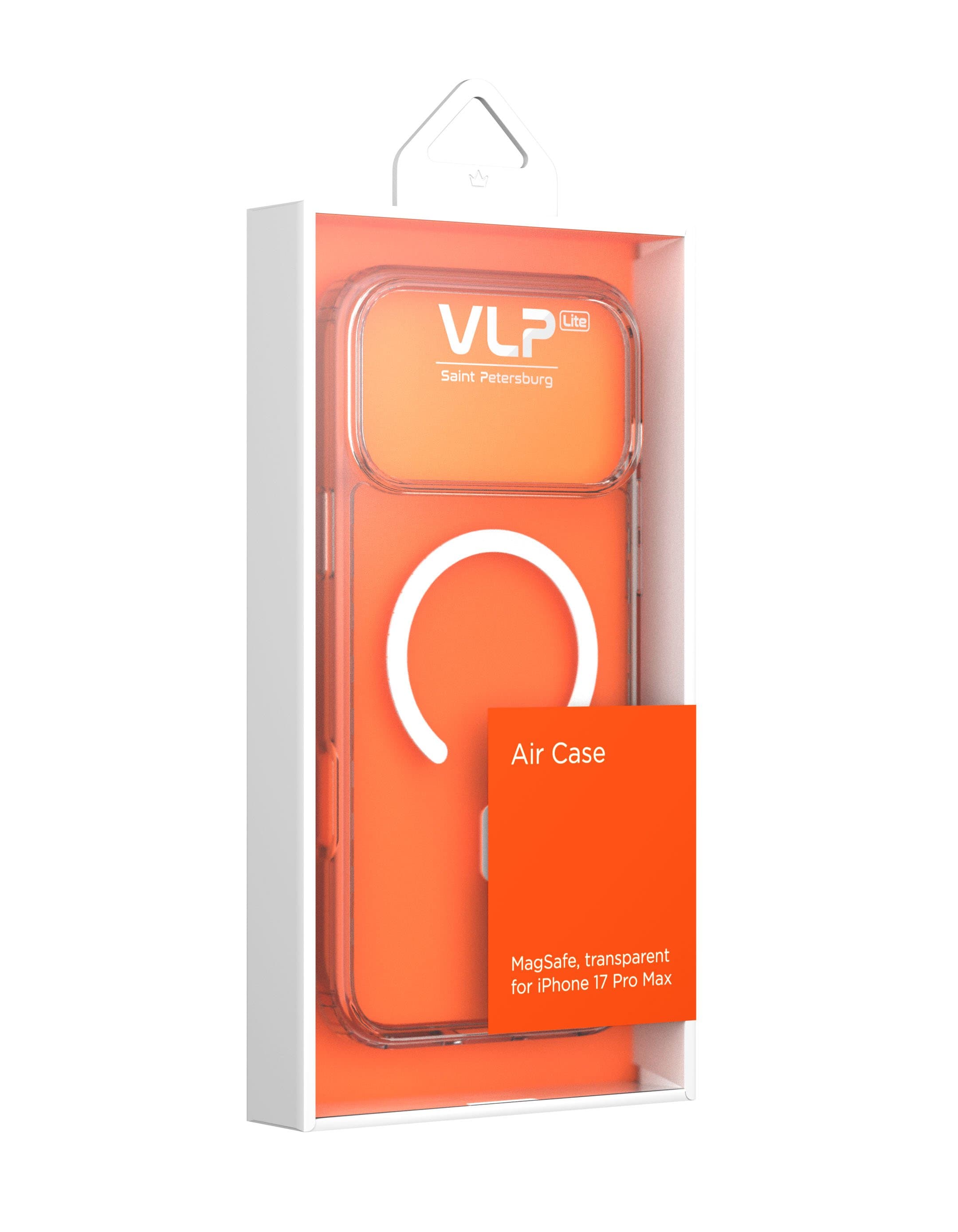 Чехол защитный VLP LITE Air Case с MagSafe для iPhone 17 ProMax, прозрачный