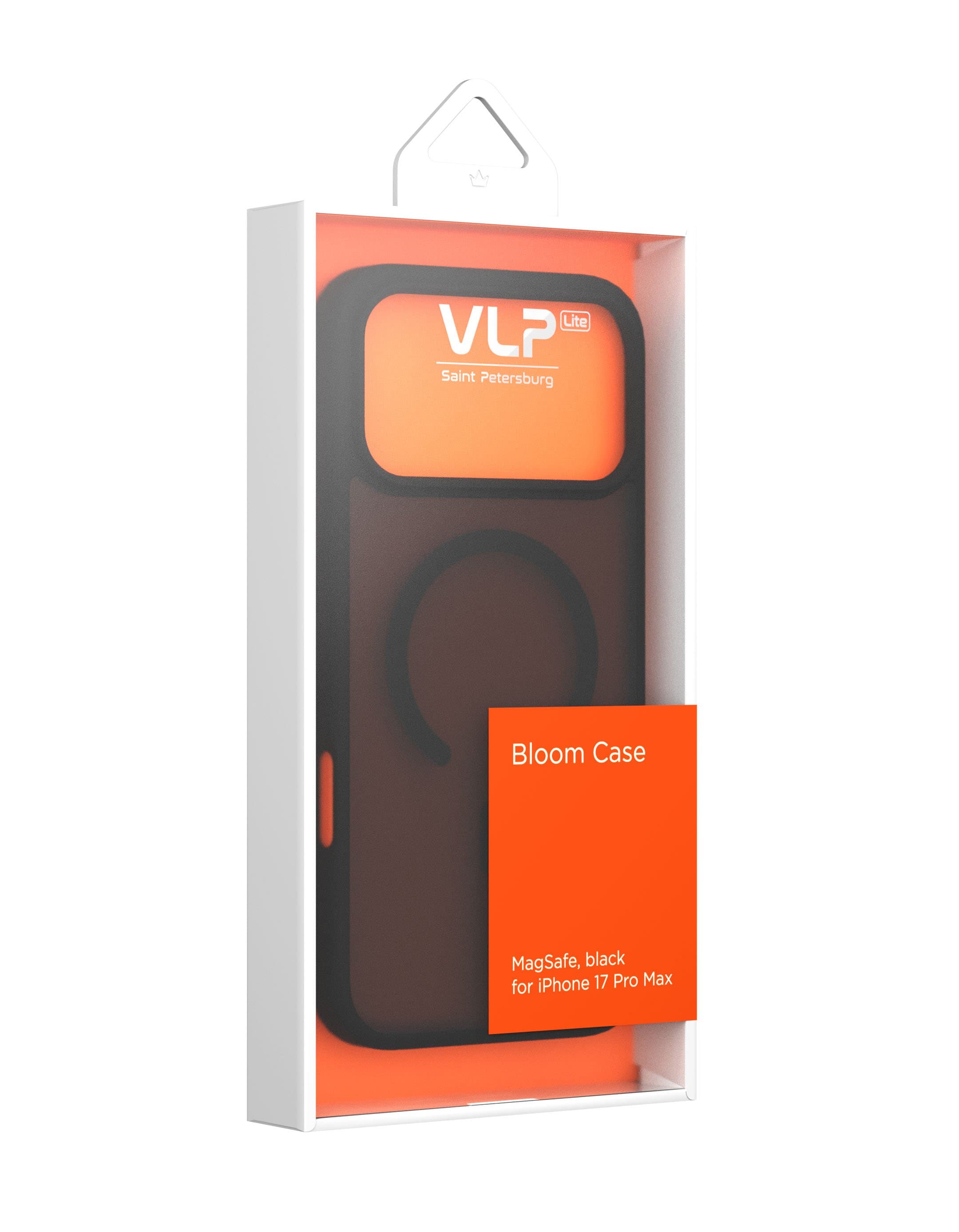 Чехол защитный VLP LITE Bloom Case с MagSafe для iPhone 17 ProMax, черный