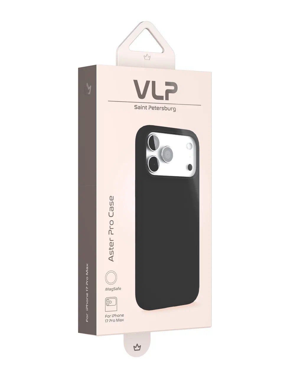 Чехол защитный VLP Aster Pro Case с MagSafe для iPhone 17 ProMax, черный - 2