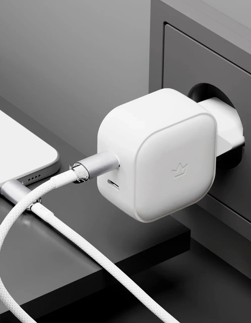 Сетевое зарядное устройство VLP G-Charge 45Вт USB-C+USB-C, PD, QC, белый - 3