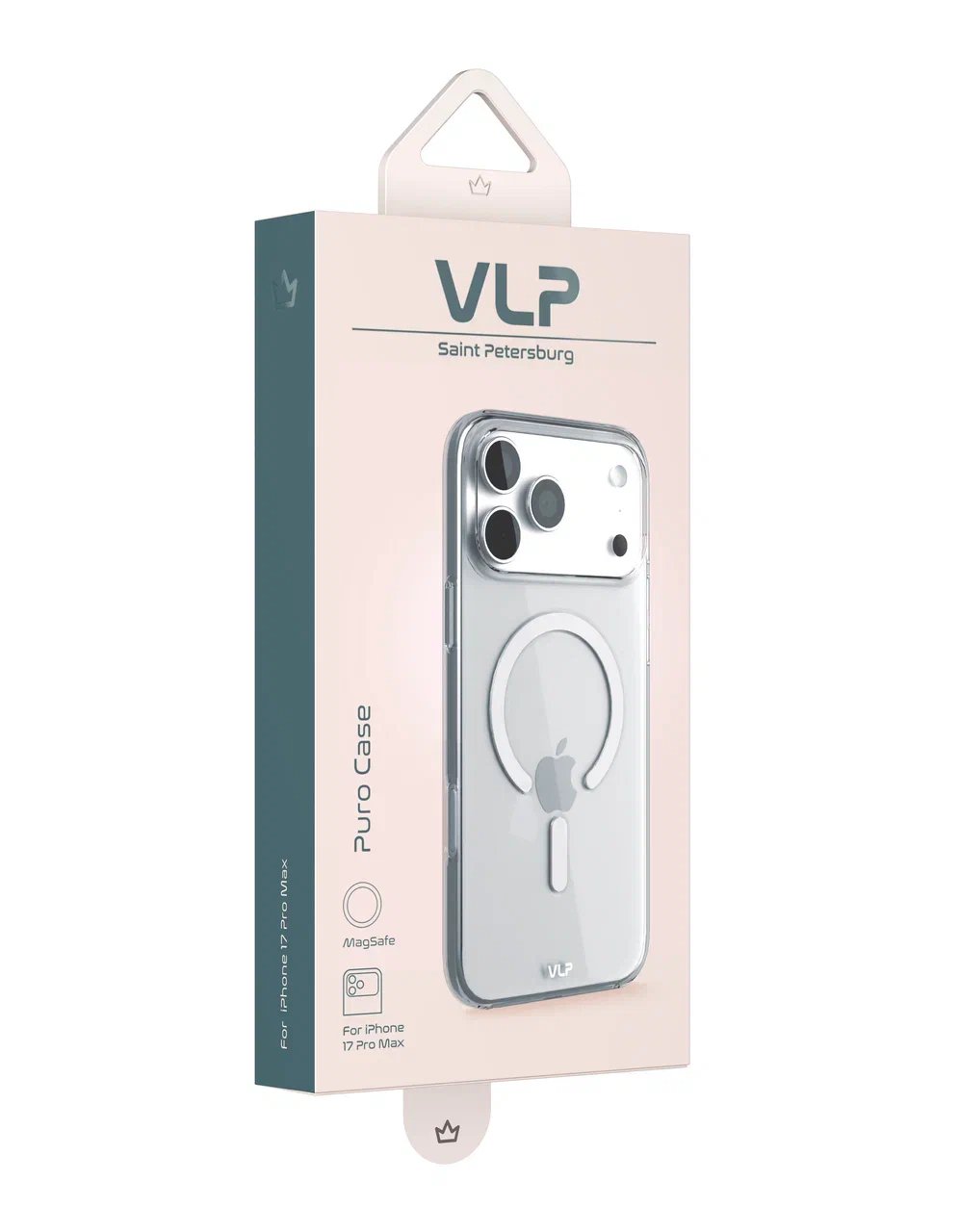 Чехол защитный VLP Puro Case с MagSafe для iPhone 17 ProMax, прозрачный - 2